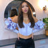 Sexy Tube Top Ruffled Mesh Stitching Crop Top
